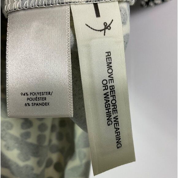 Ann Taylor Cheetah Leaf Shift Dress Size 2 Polyester/Spandex NWOT, Black/white - Picture 8 of 8